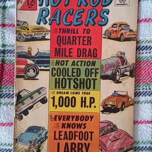 Hot Rod Racers Vintage Comic Book 1966
