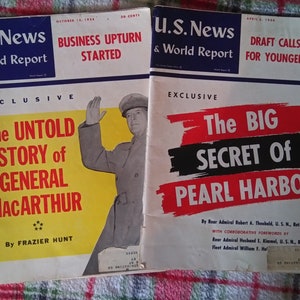 US News Report Magazines 1954