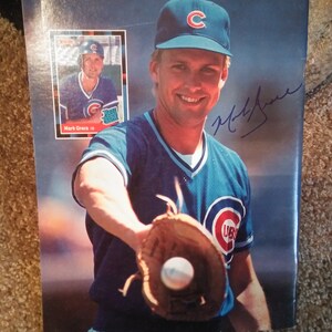 Chicago Cubs Rookie 1988 Grace signiert