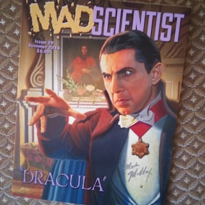 Dracula Mad Scientist Magazine Signed 2014