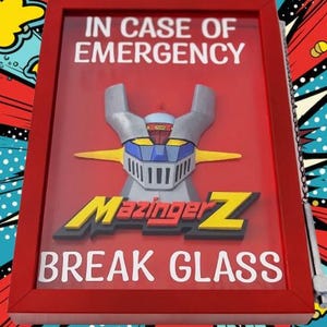 Jeeg Robot MazingerZ Pokemon Diorama Shadow Box Quadro Wall Art Wood Wall Decor Gift 3D Manga Anime Fumetto Cartoon Toys Nintendo FanArt