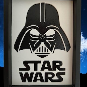 Quadretto 3D Cinema & Cartoon | Arte Pop da Parete (Star Wars | One Piece | Deadpool vs Wolverine | Brawl Stars
