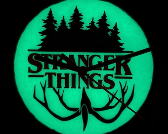 Stranger Things Watch Hawkins Eleven The Party Mind Flayer Upside Down Sottosopra Glow in the Dark Fluo 3D 180 mm Handmade Fast Shipping