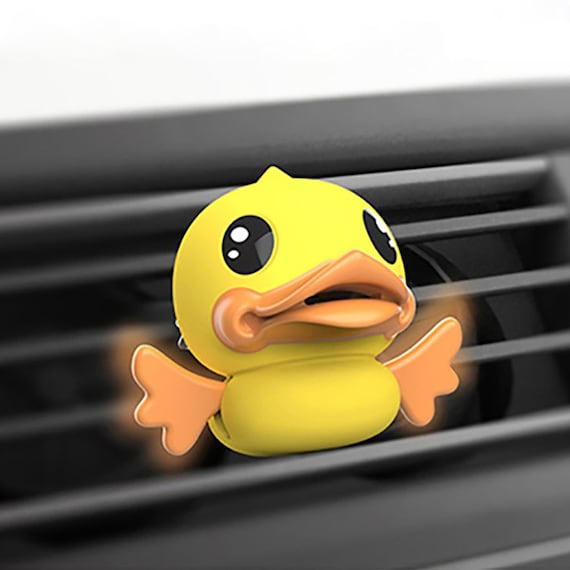 Car Air Freshener Cute Duck Air Outlet Solid Perfume Clip Etsy