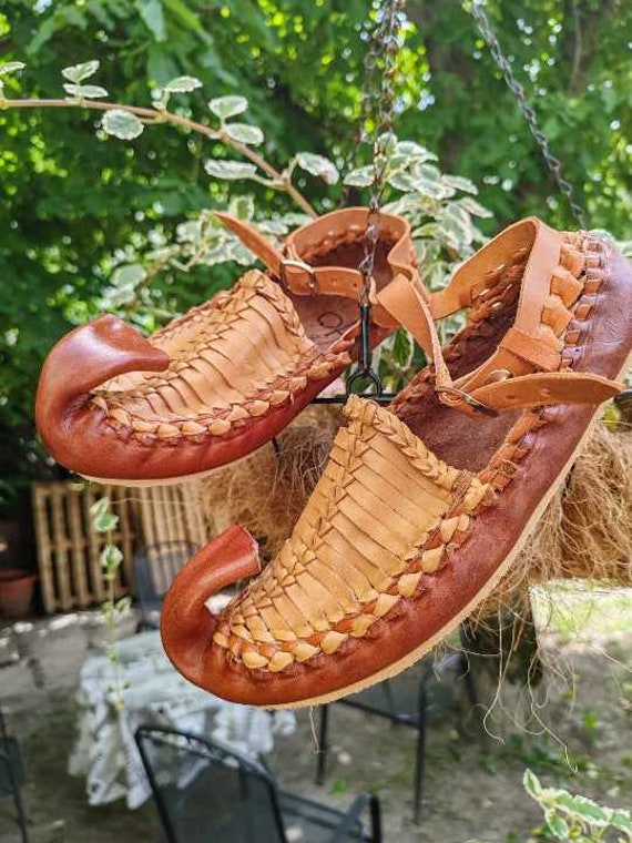 Leather Etno Shoes 2 - Etsy Canada