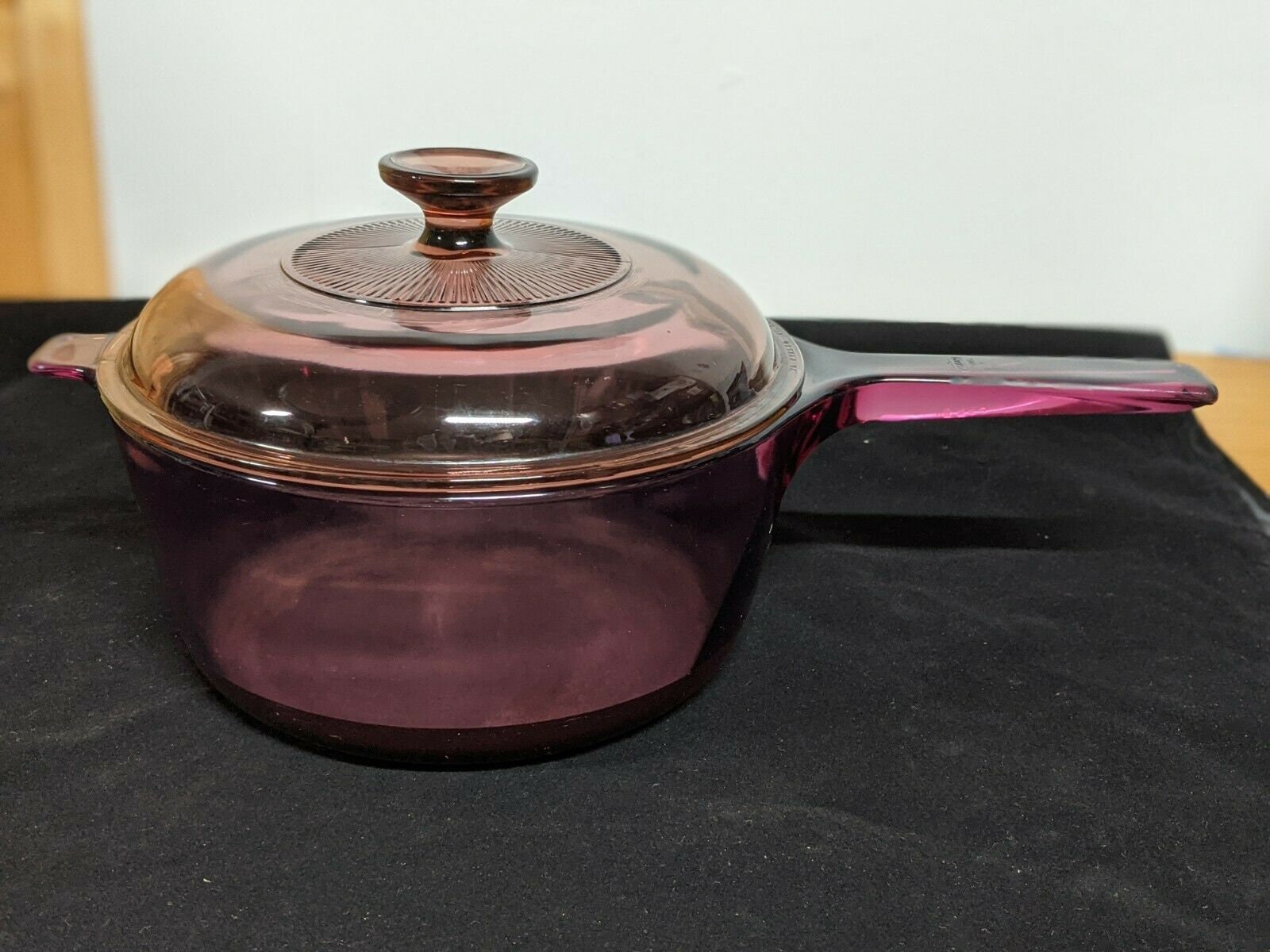 Corning Ware Visions Cranberry Glass Cookware 2 5l Stock Pot Etsy
