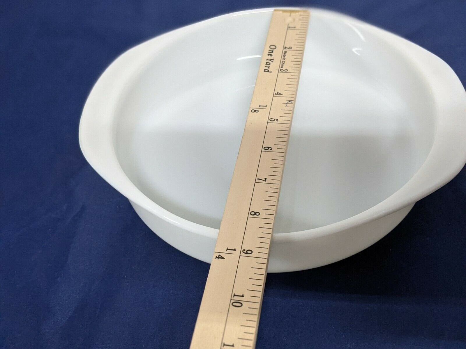 PYREX 8 Round Cake Dish Pan 221 Solid White Opal Milk Etsy