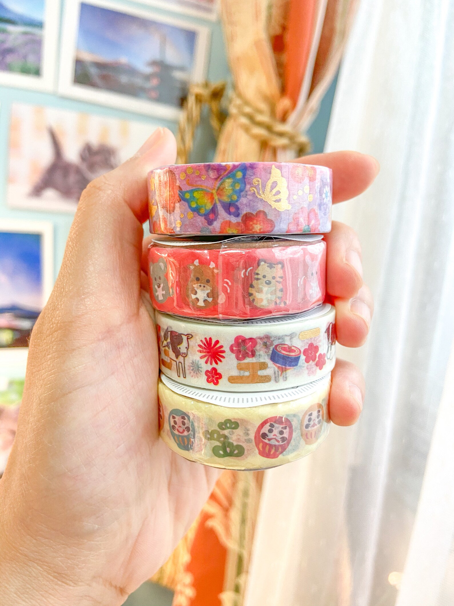Japan Kawaii New Year Washi Tapes Daiso for Planning Etsy