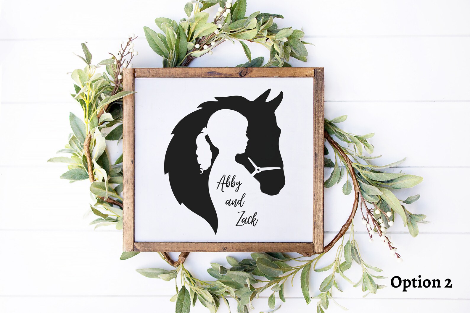 A Girl and Her Horse Wood Sign Custom Horse Sign Horse and Etsy