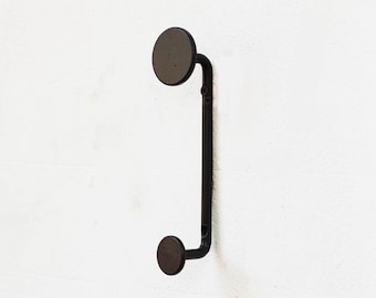 Modern wall hooks for clothes, Metal wall hooks, Black wall hanger, Metal wall rack with hooks, Clothes hanging rack, Modern clothes hanger