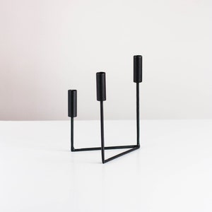 Black candelabra, iron candelabra, black metal candlestick, candle chandelier, iron candlestick, chandelier candle holder