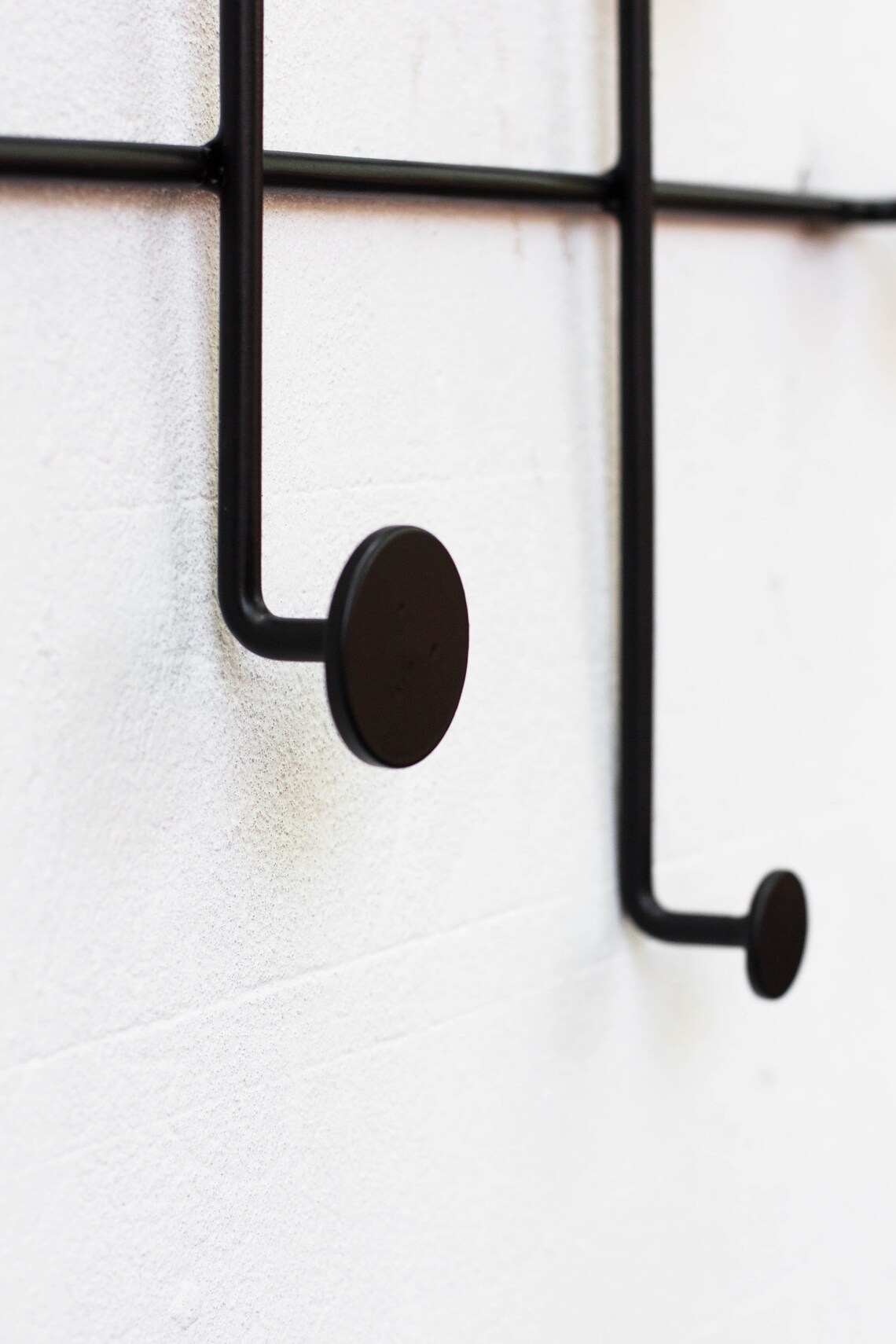 Black Wall Hanger Metal Wall Hooks for Clothes Modern Etsy