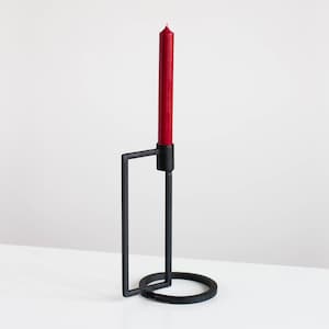 Minimalistischer rechteckiger Kerzenhalter aus Metall - moderner geometrischer Kronleuchter