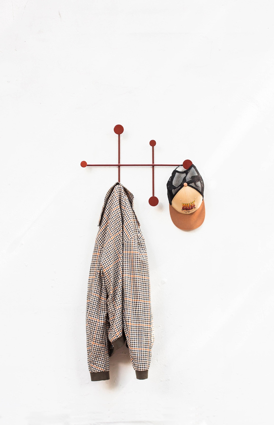 Modern Clothes Hanger, Metal Wall Hooks for Clothes, Wall Coat Hooks