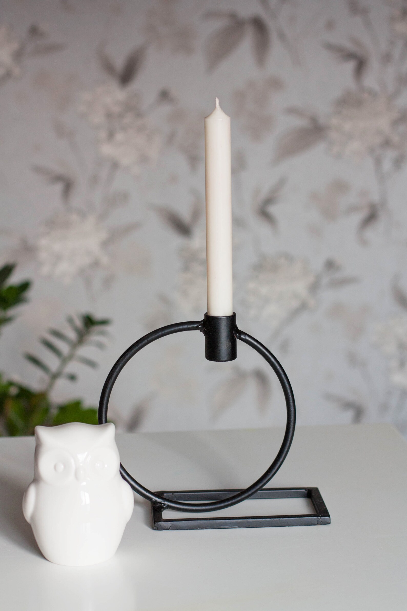 Black Metal Candlestick Black Metal Candle Holder Metal Etsy