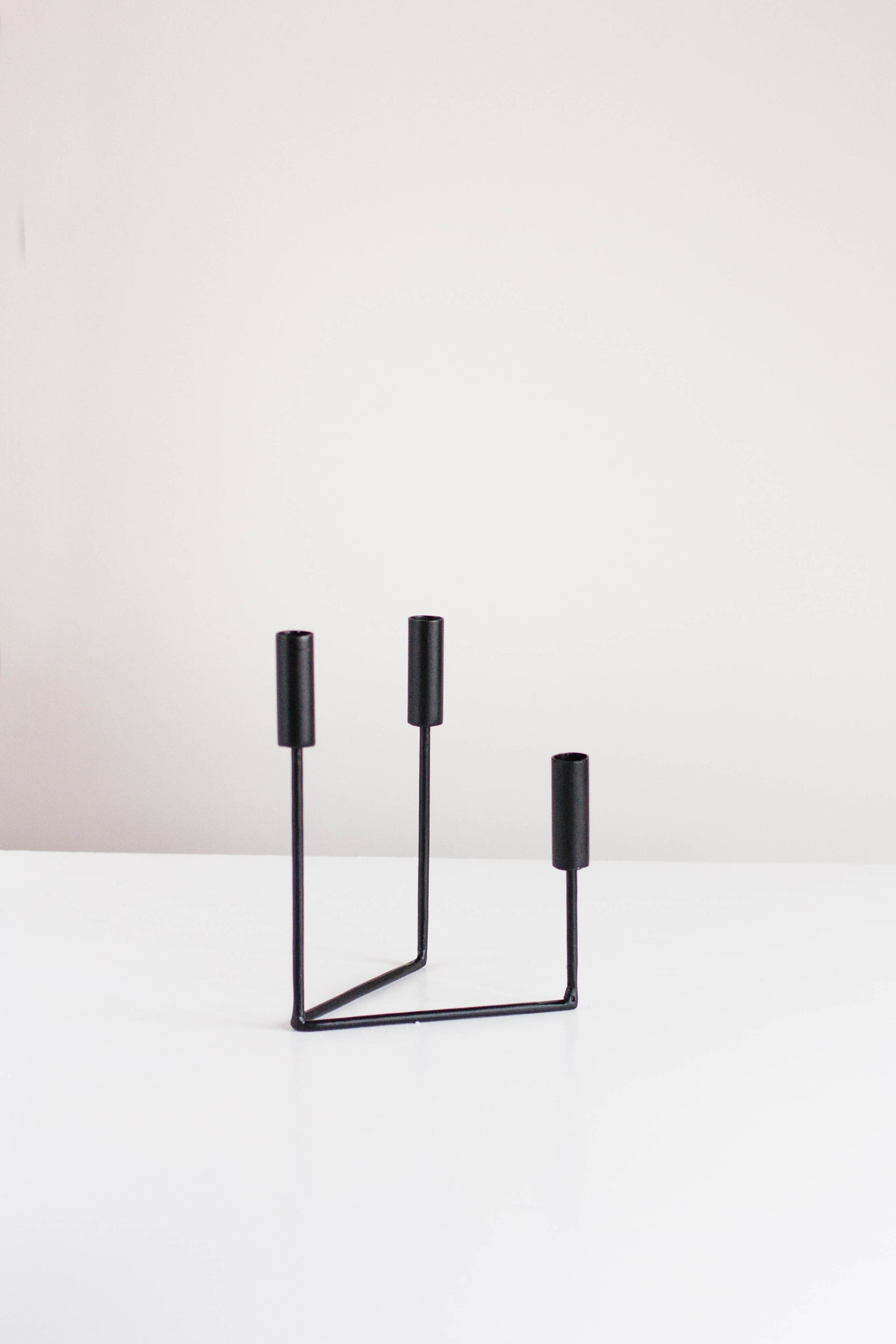 Black Candelabra Iron Candelabra Black Metal Candlestick Etsy UK