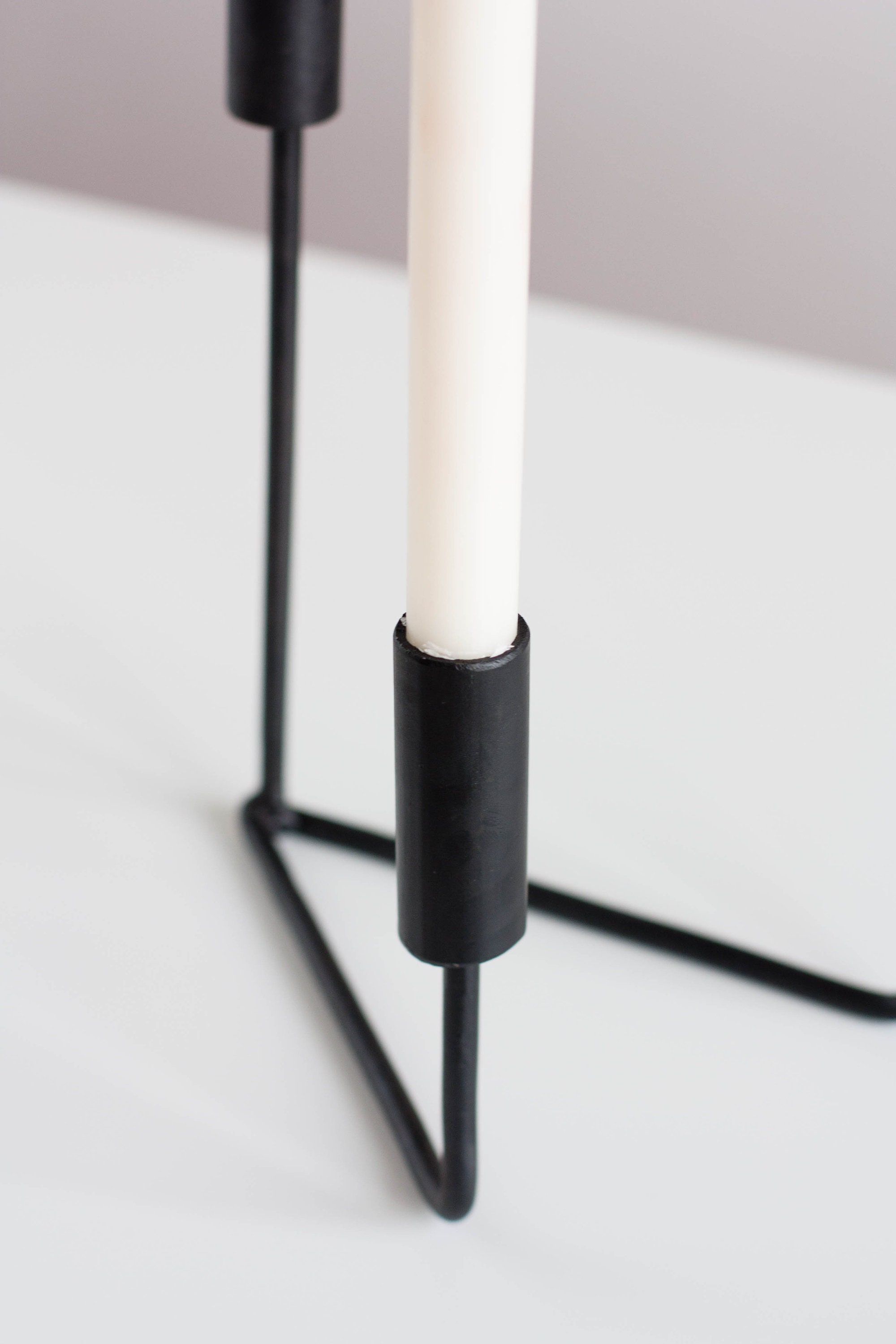 Black Candelabra Iron Candelabra Black Metal Candlestick Etsy UK