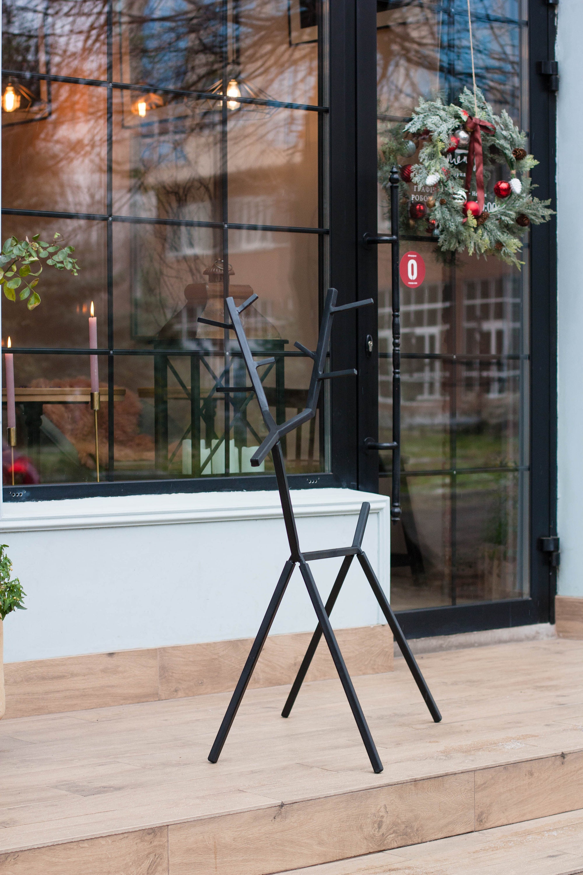 Metal Christmas Deer big Minimalist Christmas Deer Etsy