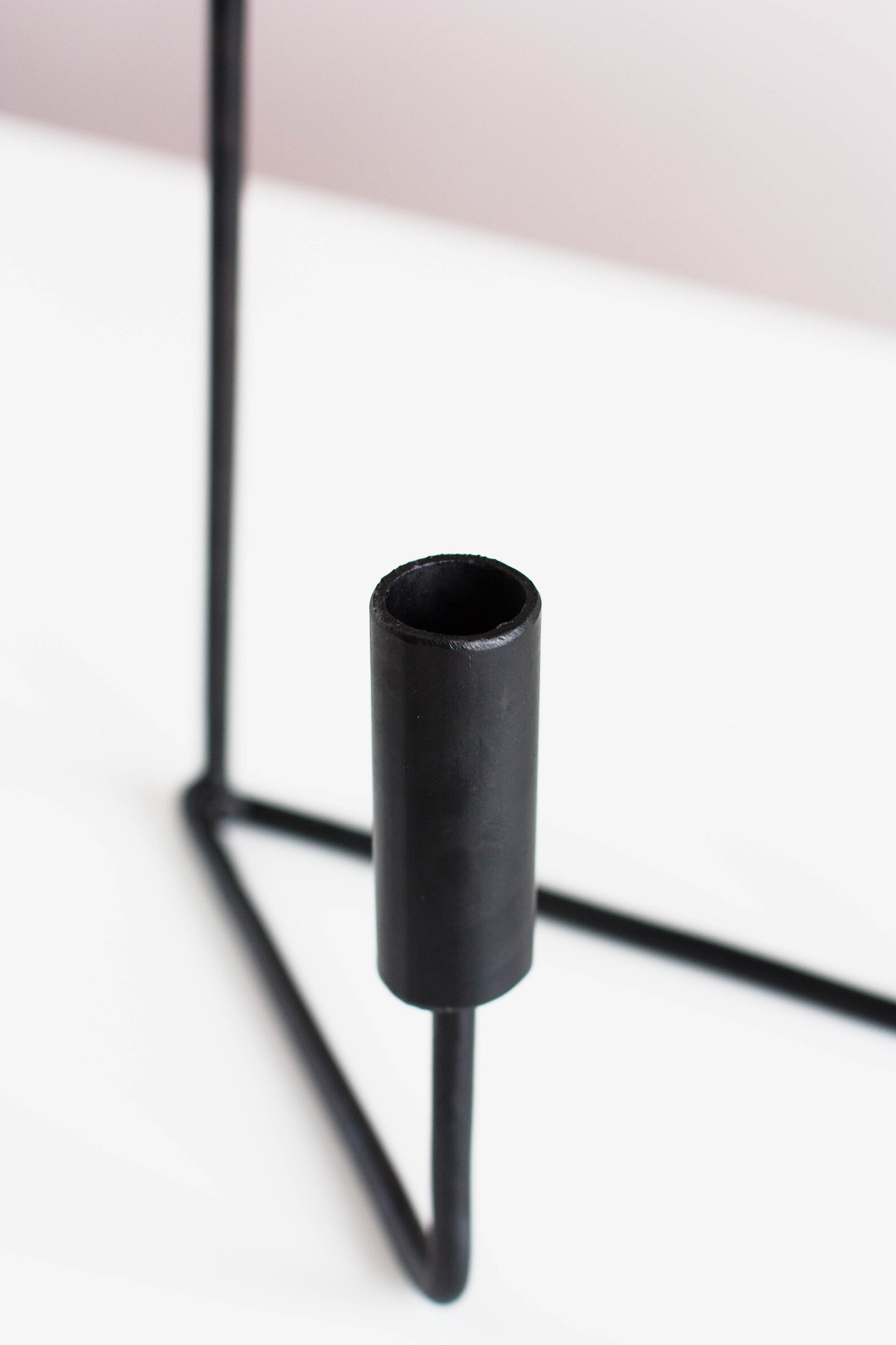 Black Candelabra Iron Candelabra Black Metal Candlestick Etsy UK