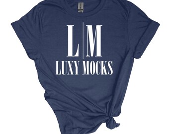 Heather Navy Gildan 64000 Women's T-shirt Mockup (JPEG Digital Download)