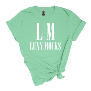Mint Green Gildan 64000 Women&#39;s T-shirt Mockup (Digital Download)
