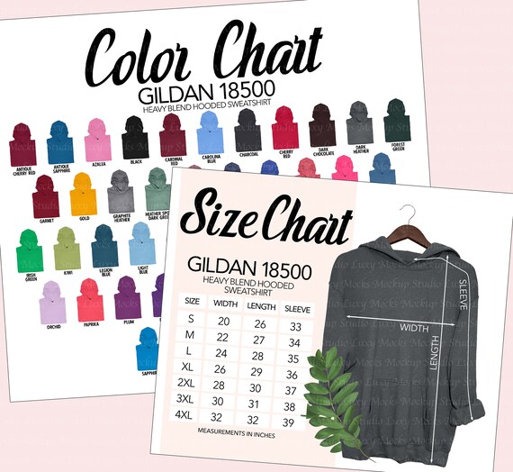 Gildan g185 size chart 2025