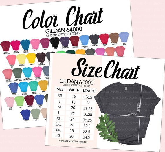gildan g640 color chart
