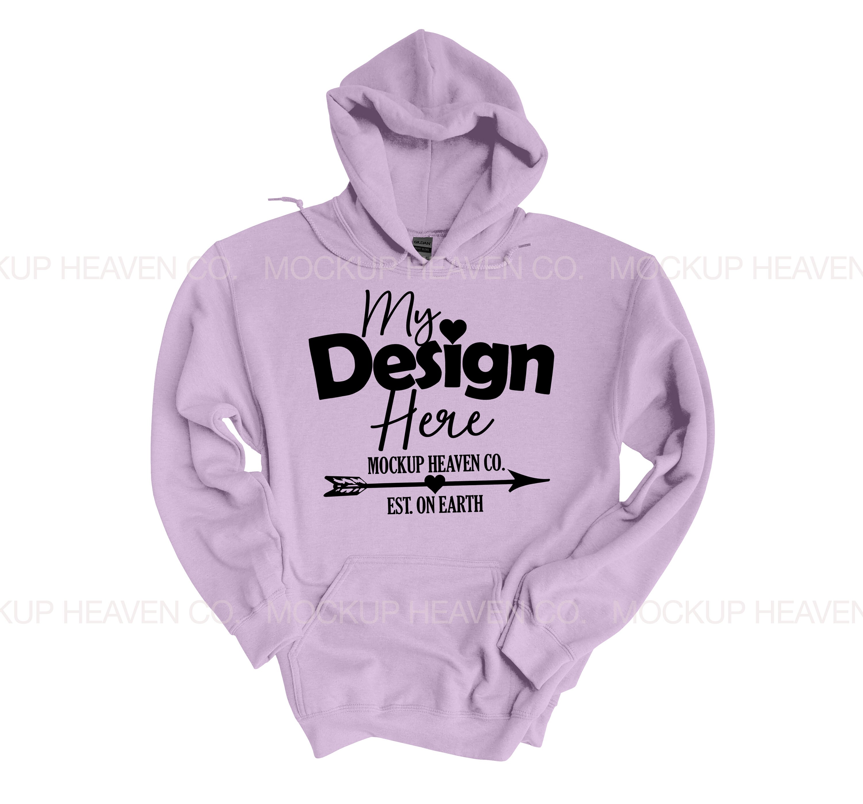 Gildan 18500 G185 Mockup Orchid Blend 