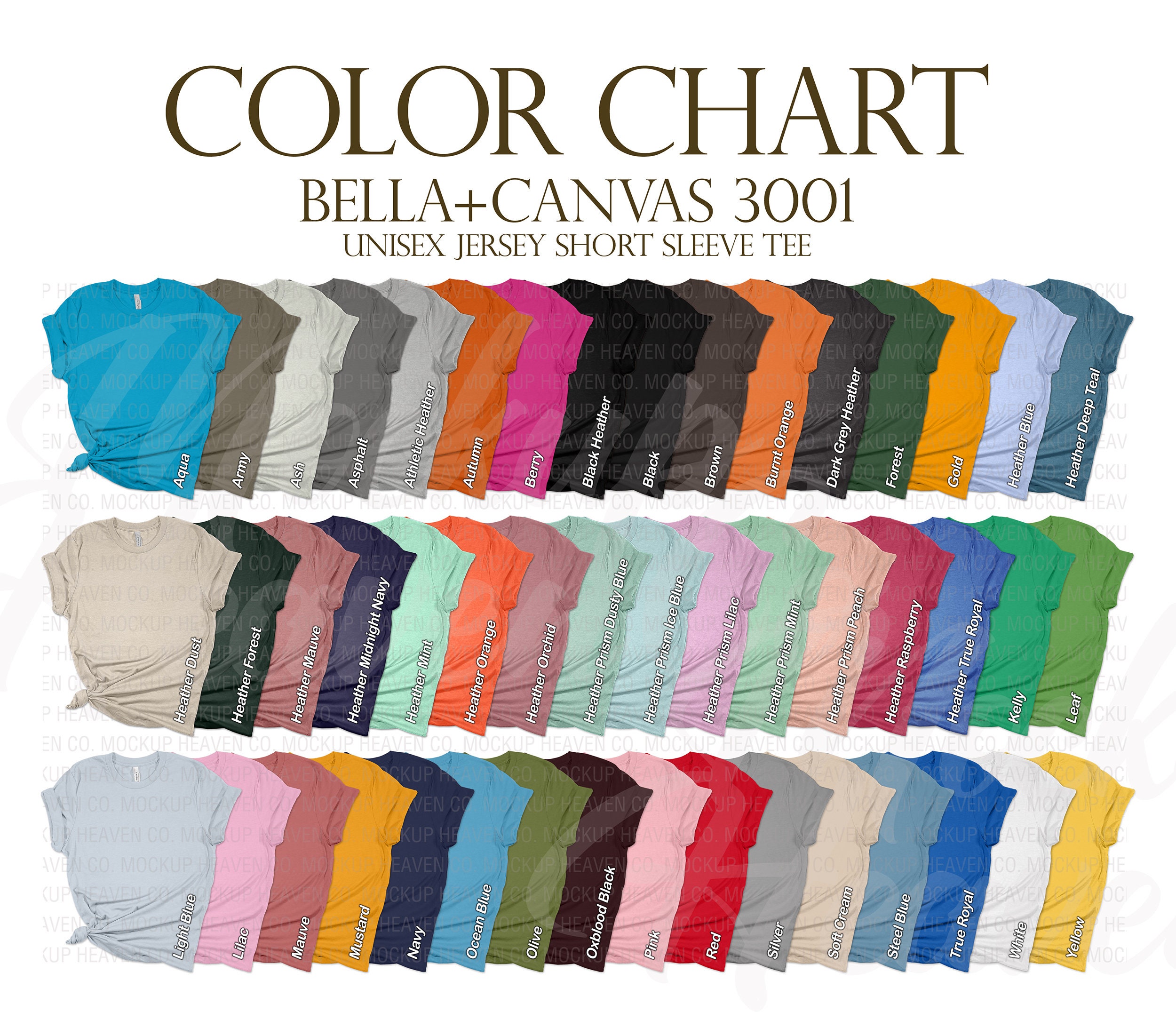bella color chart