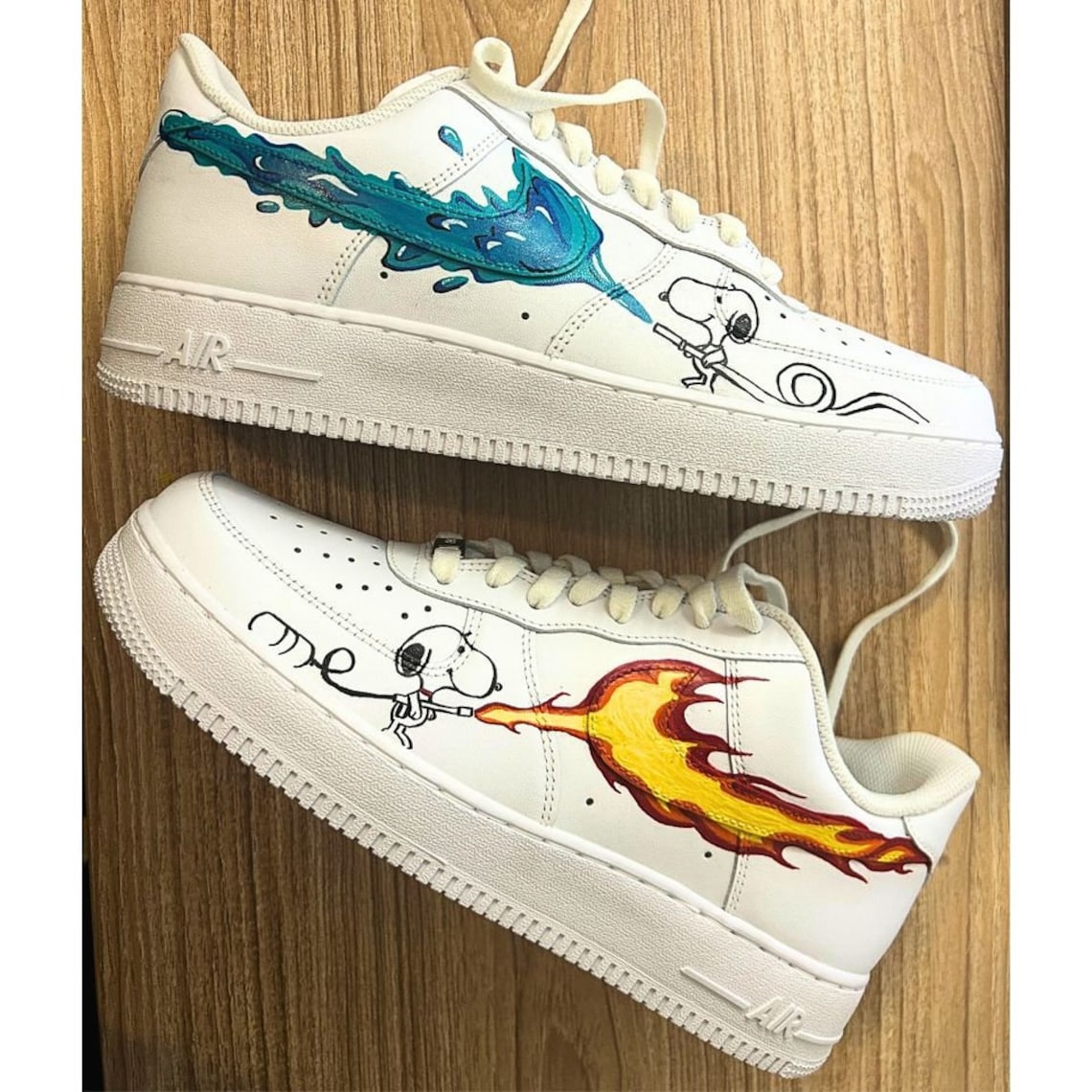 custom painted air force 1s