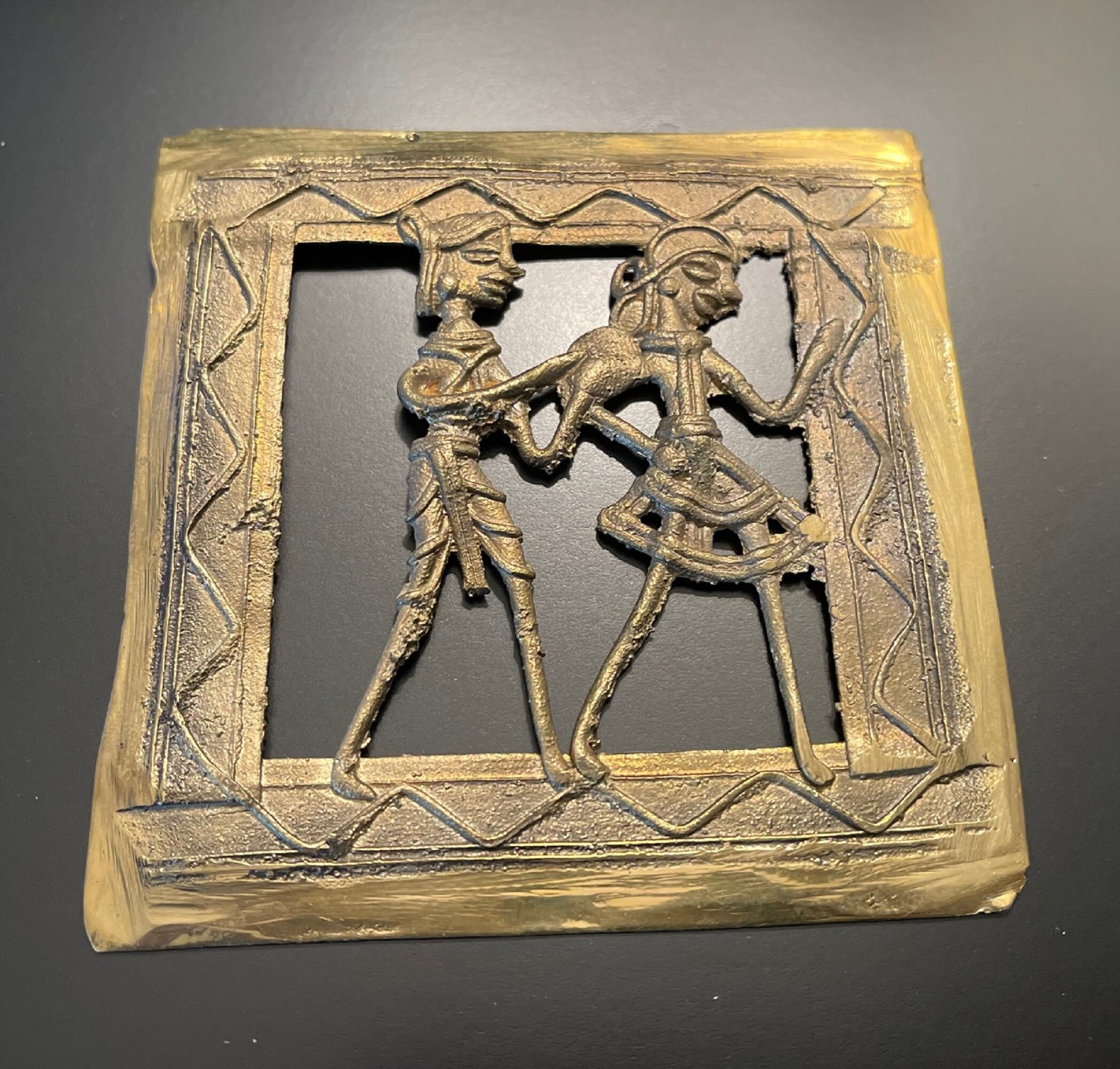 Dokra/dhokra wall decor wall art unique tribal art brass Etsy