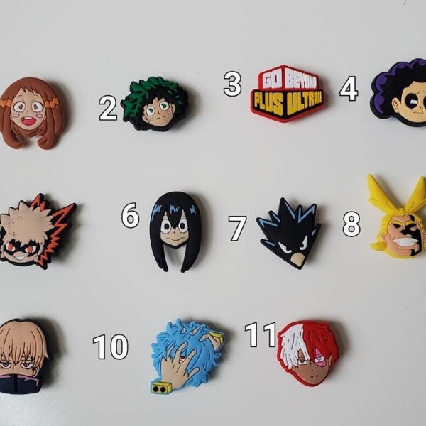 Anime Croc Charms MHA