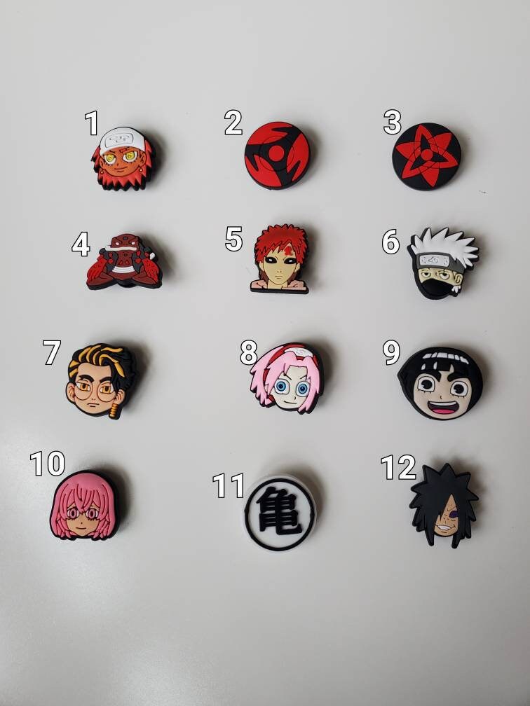 Crocs Shoes Akatsuki Croc Charm Akatsuki Croc Charms Naruto Jibbitz