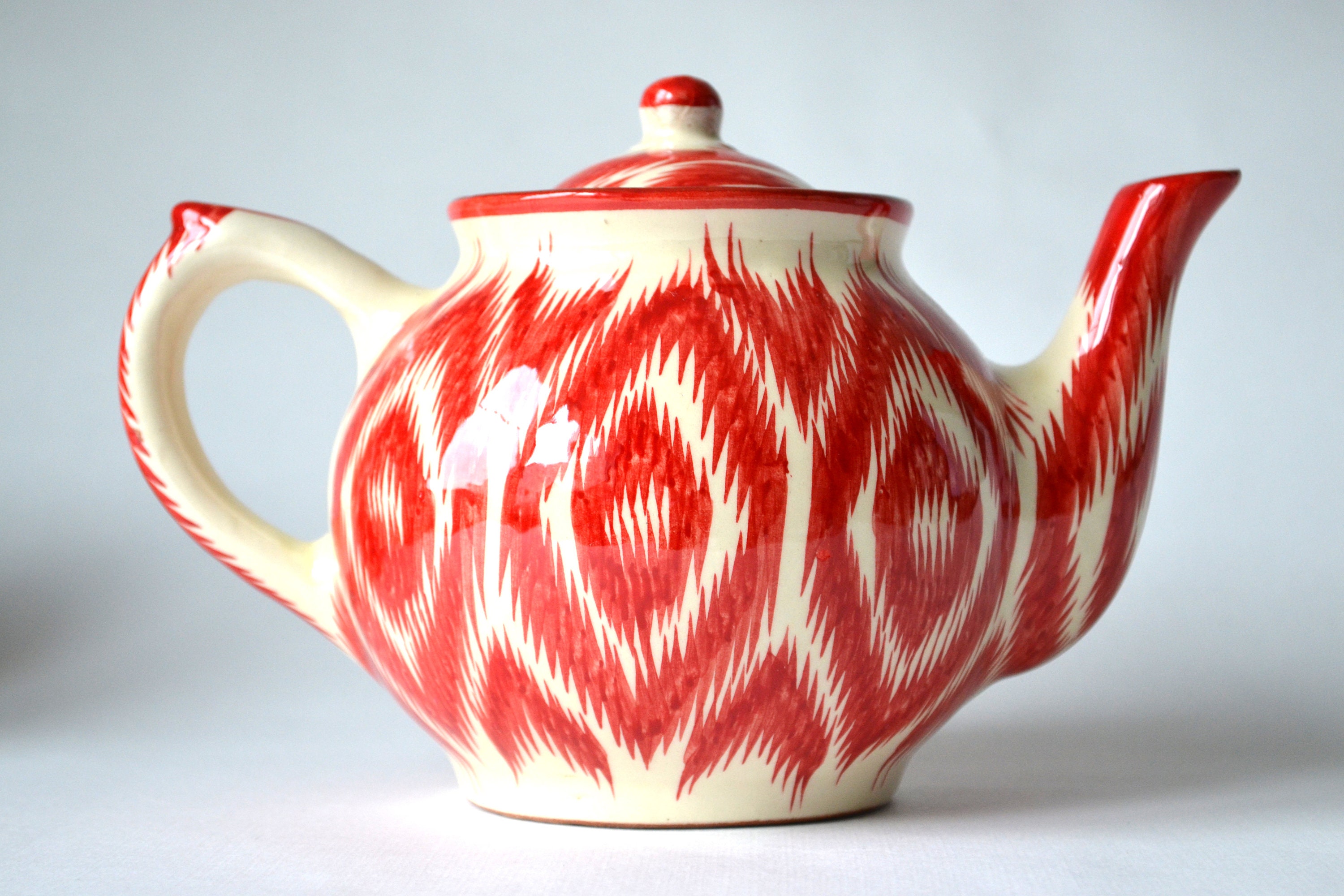 Uzbek ceramic tea set for 6 persons. 800900 ml teapot and Etsy