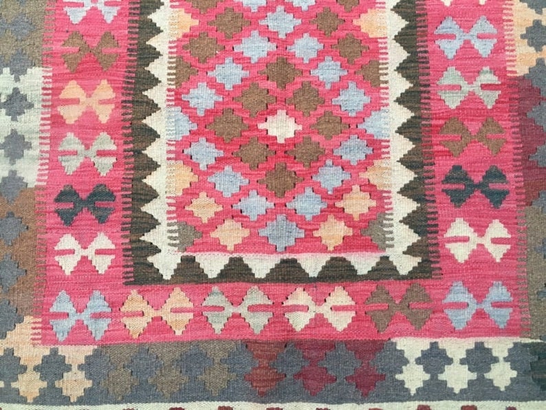 7x4 Füße Afghanischer Kelim Türkischer KelimTeppich | Etsy