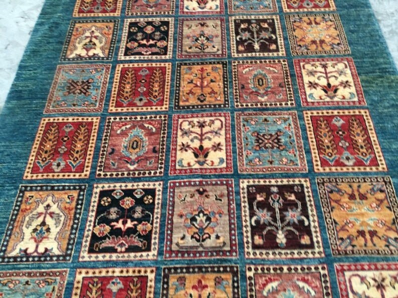 6x7 Handgeknüpfter Teppich Afghanischer Teppich Wollteppich | Etsy
