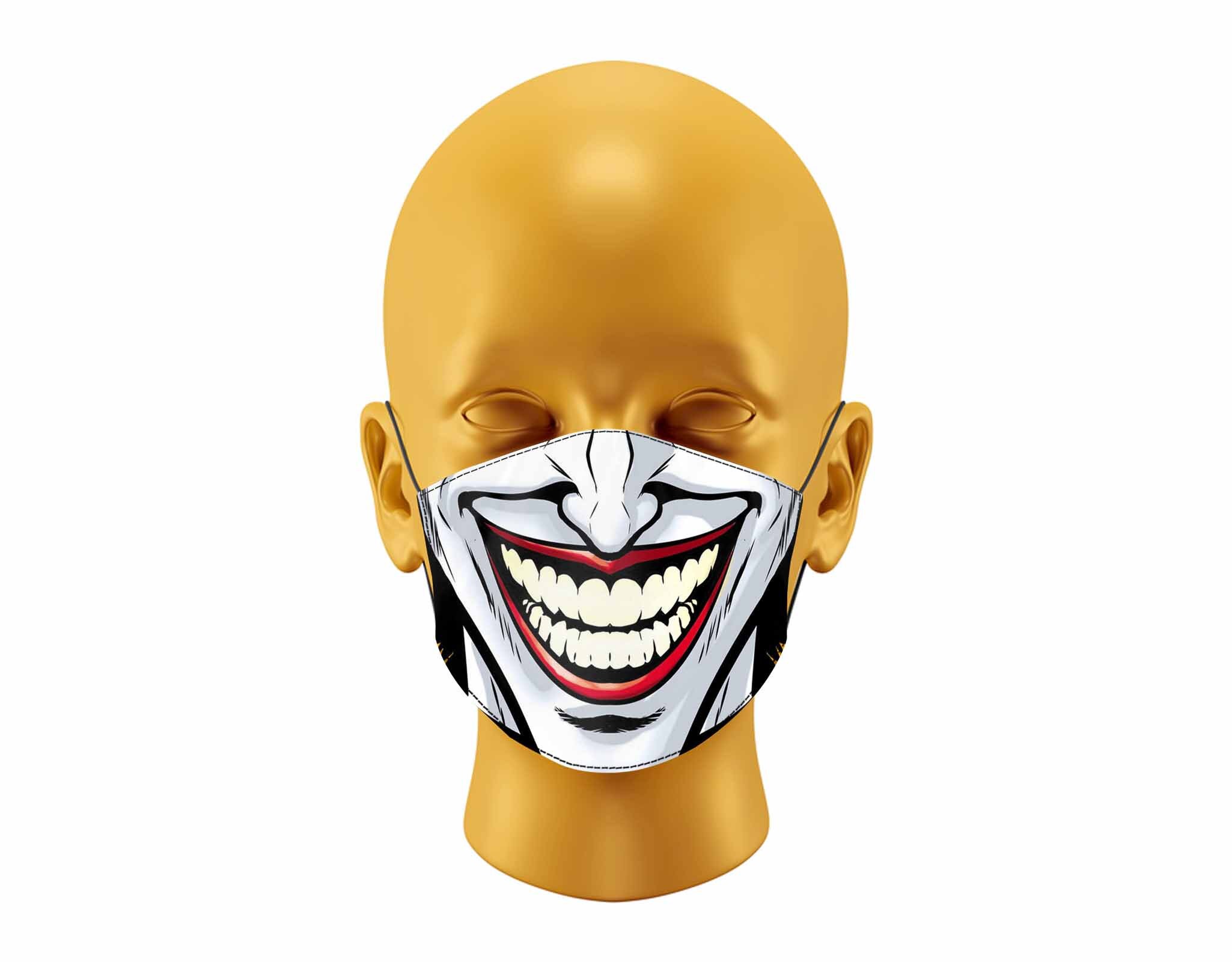 Comic JOKER Design Face Mask With Filter Pocket Replaceable Etsy