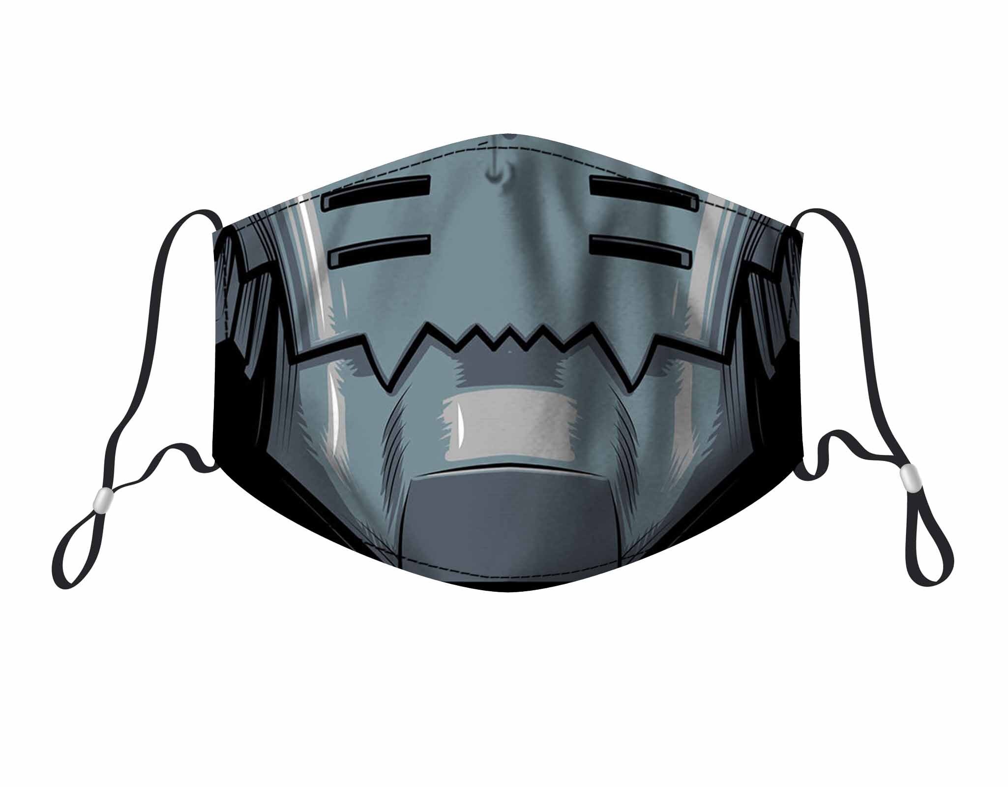 Alphonse Full Metal Face Mask With Filter Pocket Nose Wire Etsy