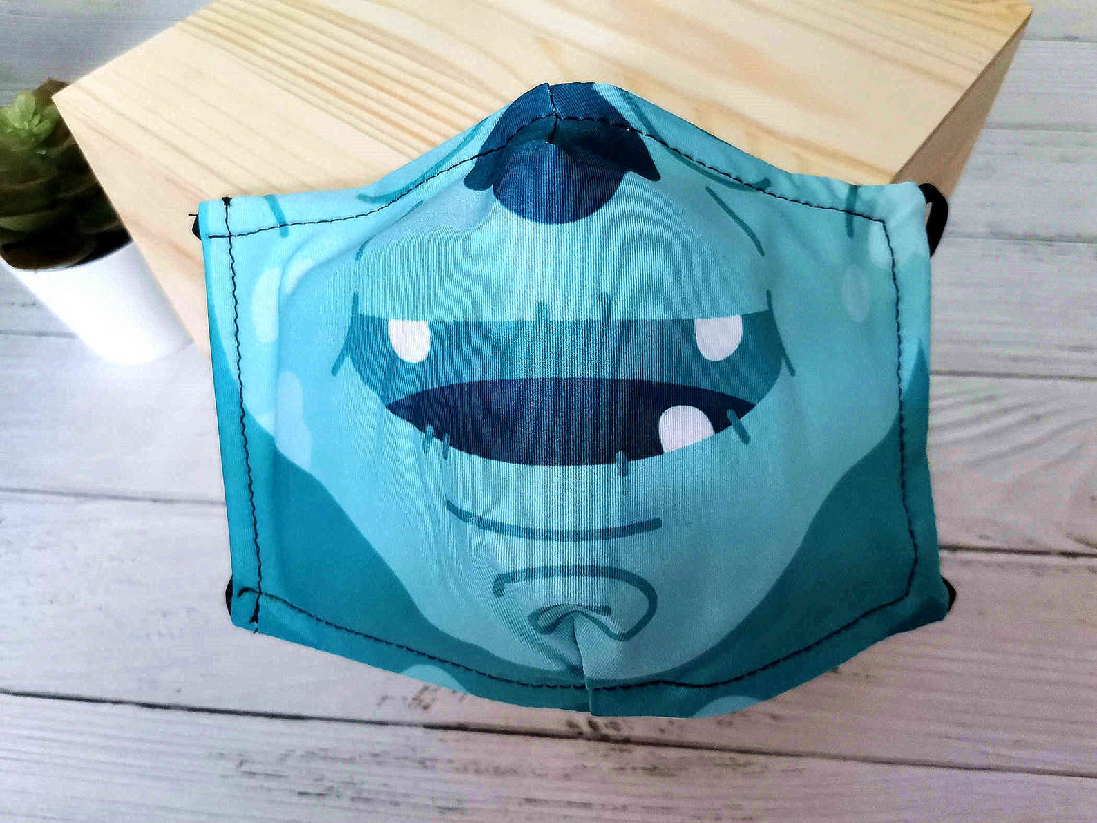 Cute Horror Monster Face Mask With Filter Pocket Nose Wire Etsy