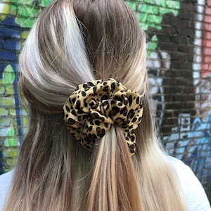 Becca - Cheetah Leopard Animal Print Scrunchie