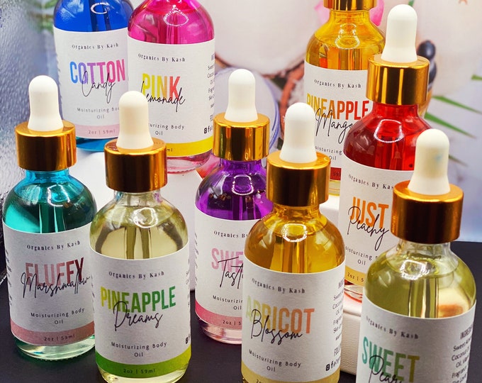 Moisturizing Fragrant Body Oils Best Seller Valentines Etsy