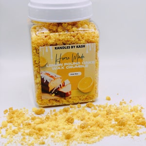 Lemon Pound Cake Wax Crumbles | Dessert Crumbles | Wax Melt | Highly Fragrant | Fake Food | Dessert Candles | Pie Candles | Gift | Fall