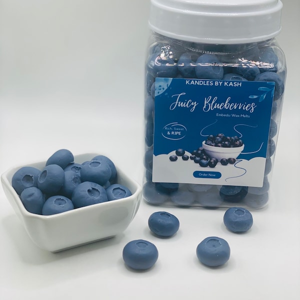 Juicy Blueberry Embeds | Wax Melts | Embeds For Candles | Fake Food | Pie Candles | Dessert Candles | Food Candles | Fall