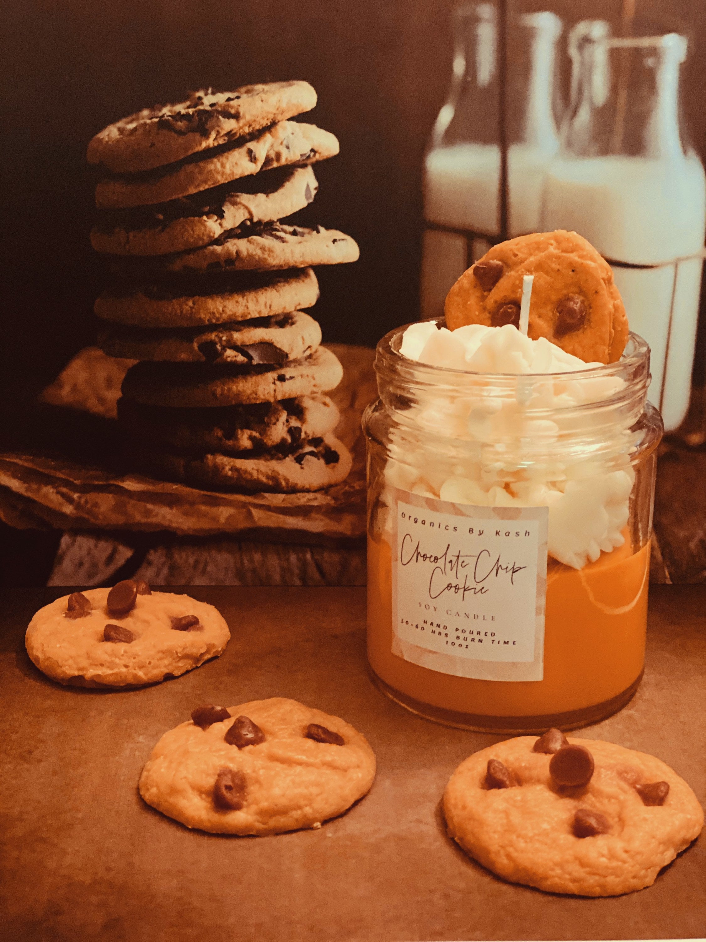 Chocolate Chip Cookie Soy Blend Candle Cookie Candle Etsy