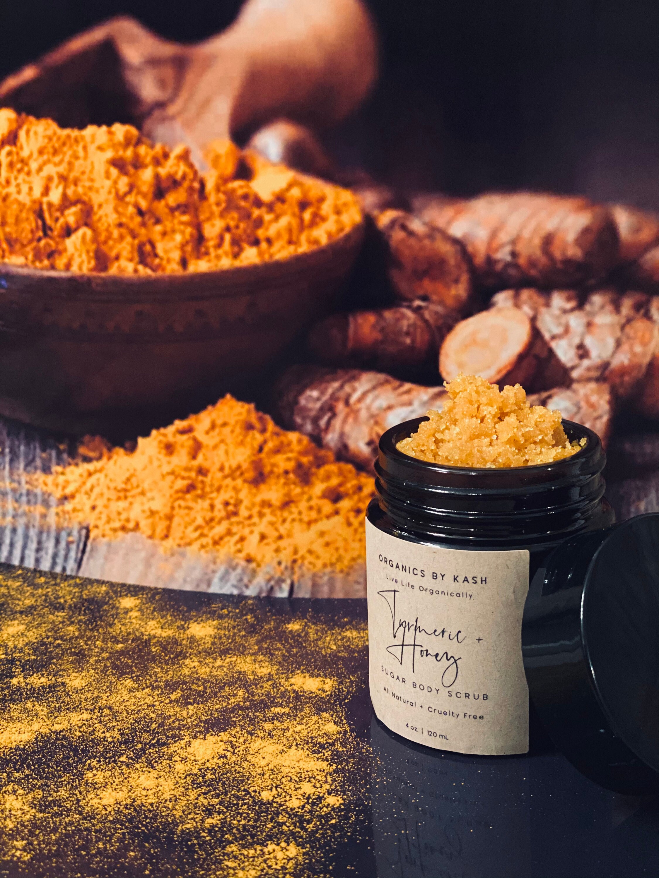 Turmeric & Honey Body Scrub Made Fresh To Order Etsy
