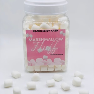 Marshmallow Fluff Wax Embeds, Wax Melts, wax marshmallows, fall candles, marshmallow for candles, fake food, marshmallow candles