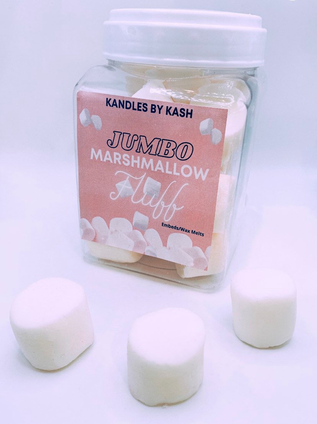 Jumbo Marshmallow Fluff Wax Embeds Wax Marshmallows, Jumbo Wax Melts