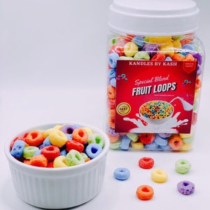 Special Blend Fruit Loops Embeds | Waxmelts | Cereal Embeds | Embeds For Candles | Dessert Candles | Fruit Loop Wax Embeds | Gift | Birthday