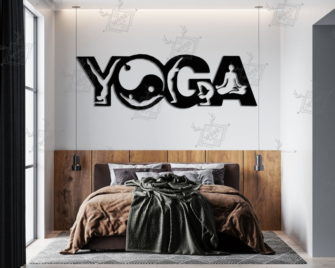 Yoga Wooden Wall Decorwood Chakra Handmade Artdifferent Models