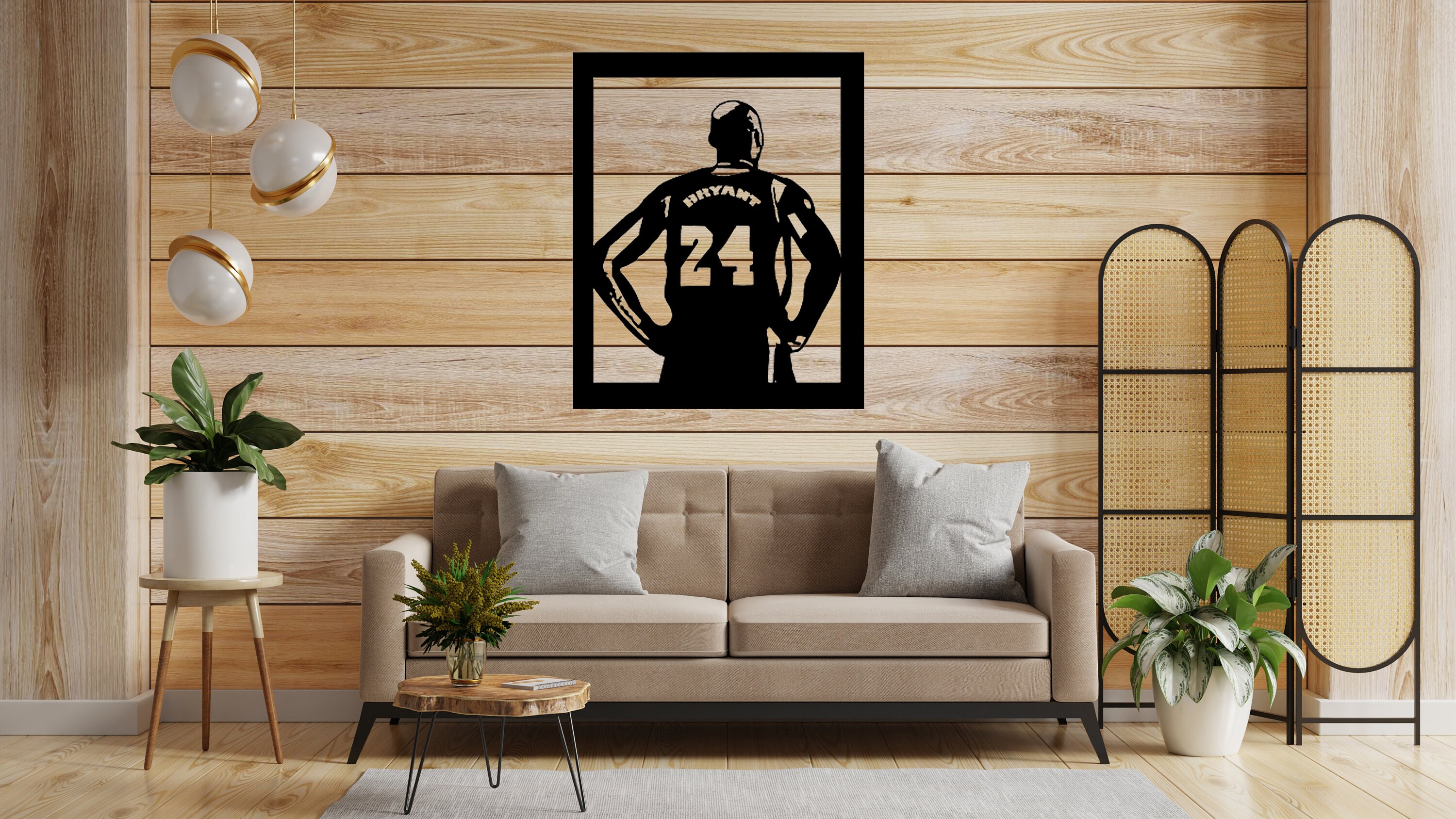 Kobe Bryant Old School Windmill Slam Dunk Faceless Minimalist NBA Post –  Aesthetic Wall Decor
